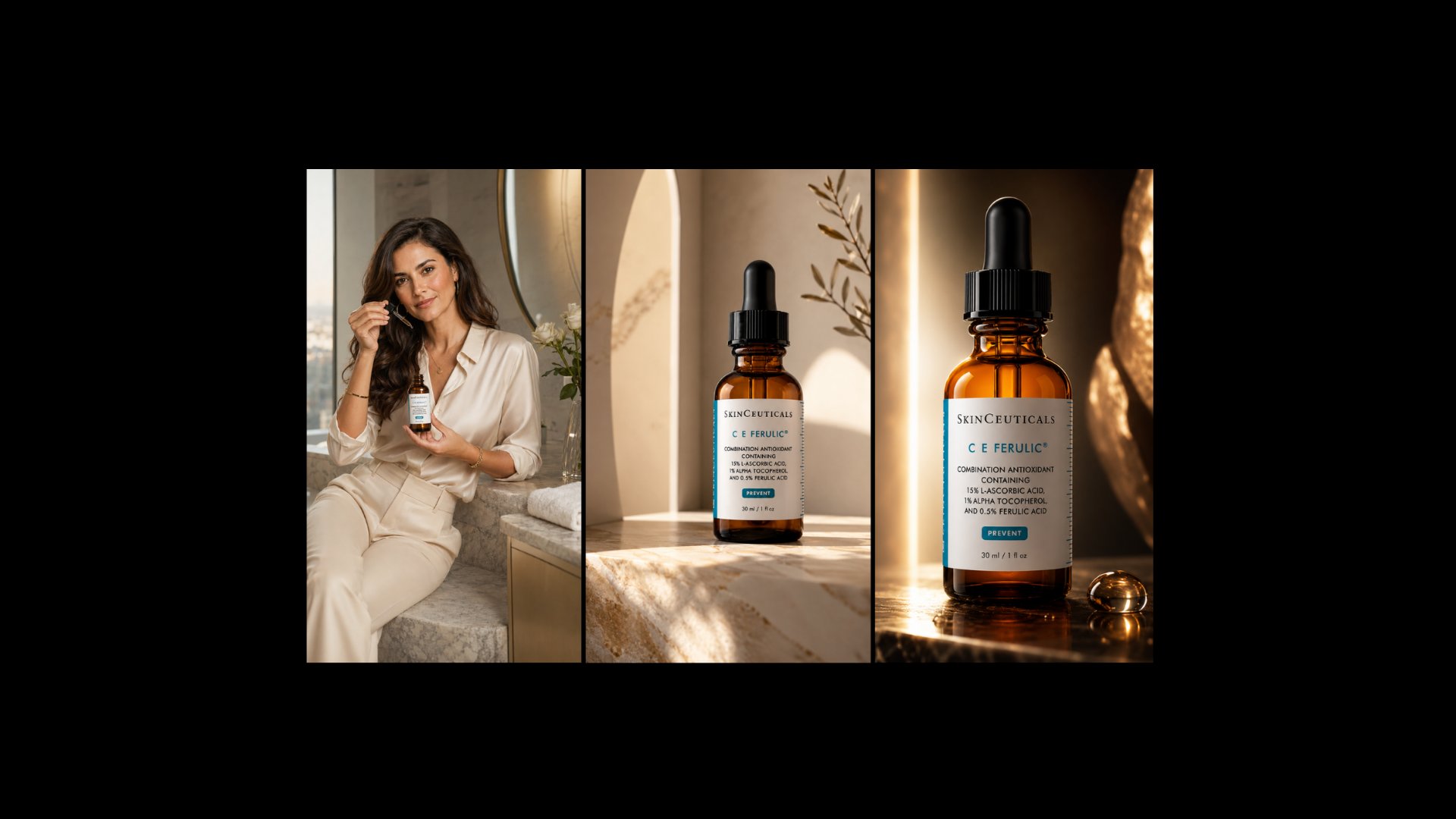 Skincare product in luxury setting